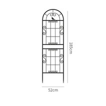 넝쿨 식물 지지대 오벨리스크 트렐리스 줄기 넝굴 정원 꾸미기 울타리 테라스 장미 인테리어, 화이트 52 x 185