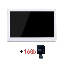 디지털액자 전자앨범 스마트액자 모니터 15인치 사진 7인치 8인치 휴대폰 전자 영상 광고, white 16G_AU 플러그