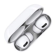 구디푸디 에어팟 프로 철가루 방지 스티커 18K, 실버, 에어팟 Pro