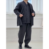 백제의 겨울용 마고자 3피스 코트 두루마기 남성 개량 한복 생활한복 남자 승복 절복 법복