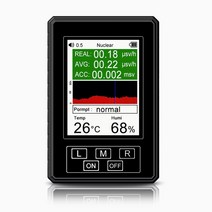 EMF측정기 방사선 검출기 계수기 가이거 선량계 ˚˚x-ray 실시간 평균 누적 모드 BR-9B PRO XR1, 02 Black