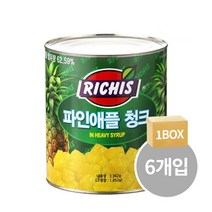 리치스 파인애플 청크 3kg x 6캔