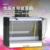 스프레이부스 도색 페인트 후끼 환풍 밀폐 피규어 음압 수막 커튼, 미디엄 50cm, 확장 버전 블랙화이트