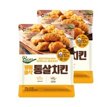 아워홈 바로 가벼운 튀김옷 탱탱바삭 통살치킨 500g(냉동) 에어프라이어 닭다리 통살치킨, 500g, 2개