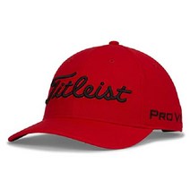 타이틀리스트(Titleist) 남성 골프 모자 투어 클래식 캡 TH22WTCLA BKWT, 레드/블랙