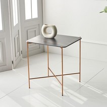 [천삼백케이] [블랑누보] 딜럭스 침대 사이드 세라믹 테이블 480 (3colors), 세라믹그레이