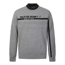 마스터바니맨투맨 F 412B4SW911_GY 그레이 남성 인타샤 로고 니트