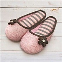 ONM 플라워 핑크 줄무늬 저소음 거실 실내화 1BOX(50EA), 핑크／260, 선택옵션
