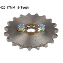 420 420h 체인 17mm 10 -19 치아 앞 엔진 스프로킷 taotao kayo bse xmotos apollo ssr 110 125cc 먼지 구덩이 자전거 atv quad, 19톤