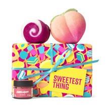 LUSH Sweetest Thing 러쉬 호주 스위티스트 띵 기프트 선물 세트 배쓰 밤 입욕제 버블 바 립 스크럽 3종