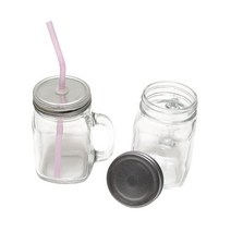 시노글라스 손잡이머그 450ml 커피잔 머그잔 유리, 민자