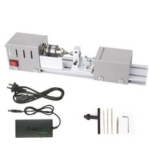밀링 목공 가공 100W 미니 비즈 기계 소형 선반 DIY 부처님 진주 연삭 및 연마 목재 작업 12-24V104478, 02 Style 1 Silver