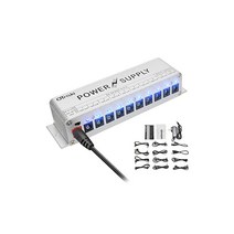 OTraki 이펙터 전원 DC 9V 12V 18V 열 채널 기타 PSE 인증 일렉트릭 DC-10 파워 서플라이 저소음 케이블 power supply 포함 Effector 일본어