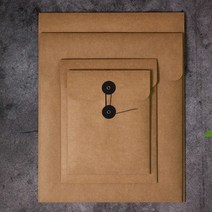 단추 봉투 대 5장, 8x10 크라프트