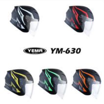 예마헬멧 썬바이저내장 오토바이헬멧 무광그래픽 시리즈 YEMA 630모델, 추가구매쉴드(별도구매), 스모크쉴드