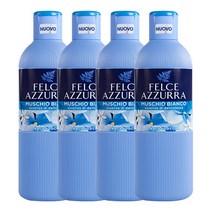펠체아주라 향좋은 바디워시 바디클렌져 650ml 화이트 머스크 X4개 이탈리아 직수입, 4개