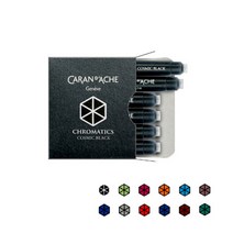 까렌다쉬 만년필 잉크카트리지 6개입 12색 국제규격, 080 디바인핑크