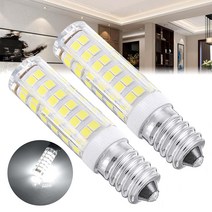 배기후드 교체 수리 LED 전구 E14 7W 주방 레인지 후드 굴뚝 냉장고 쿠커용 옥수수 램프 교체 1/2 개, 01 2 pcs