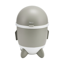 로봇 원형 쓰레기통 가정용분리수거함 아이방 휴지통 인테리어 쓰레기통, 그레이