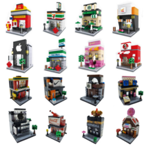 40종 상점 미니 블럭 건물 소형 선물 레고 + 밑판 사은품, 49. 8종 D세트(25번~32번)