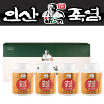 인산죽염 3회 죽염 과립 분말, 분말 선물세트 300g 4개