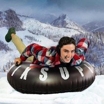 눈썰매 눈 장난감 겨울 풍선 스키 서클 손잡이 튼튼한 어린이 성인 스노우 튜브 두꺼운 떠 있는 썰매, [01] 120cm