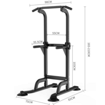 틈새 좁은 공간 원룸 자취 운동 매니아 실내 기구 치닝디핑 턱걸이 풀업바 등운동 전신, 블랙 1.65~2.1m