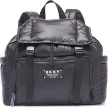 DKNY 여성 캐주얼 경량 백팩 블랙 원 사이즈, 한 사이즈, 앵초