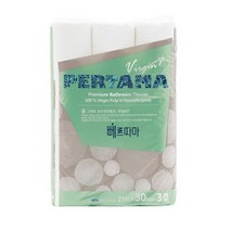 뻬르따마 천연펄프 두루마리 화장지 3겹 27m, 7팩, 30롤