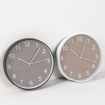 얼씨톤 심플 세련 깔끔 저소음 원형시계 치과 어린이집 아날로그 강의실 선물 한의원 바늘, 진베이지