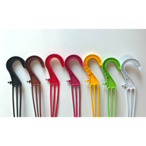 컬러 플라스틱 화분걸이 행잉포트 [독일산 / 국산 화분걸이], (국산) 갈색 화분걸이줄