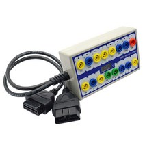 OBD 2 브레이크 아웃 박스 - OBD 2 프로토콜 탐지기 테스터 자동차 도구 진단 커넥터 브레이크 아웃 박스 탐지기 수리 연결 케이블 포함