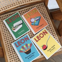 [해외직구] 감성 LEON 1+1 레옹 책 노트 인테리어 인스타 촬영 소품/모형책 카페용 디피용 잡지책, G타입