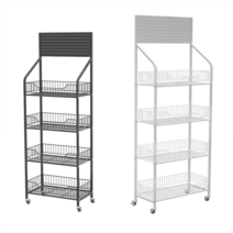 편의점 식품 스낵바 진열대 간편 식품 팬트리, 흰색 60x27x153cm, 상세이페이지 참고