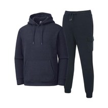 디퍼디 남성용 기모 후드티+기모 트레이닝 카고 조거 팬츠 상하세트