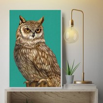 BW4F4C4E 41C OWL5 안방지리 풍수 인테리어액자 안방액자 그림 재물운 부자되는그림 인테리어 돈들어오는 지리에좋은 캔버스 소품 집들이선물 힐링그림 현관 아파트실내인테리어 미술품구매 복들어오는그림 bk-02629 금전운 이사선물 부엉이그림 복을부르는, 단일 프레임색상