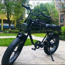 super 73 전동자전거 전기자전거 전기스쿠터 빈티지 산악 2인용 배달 다목적 오토바이, F.【전후면 충격흡수형 S2】18AH리튬배터리, 13AH