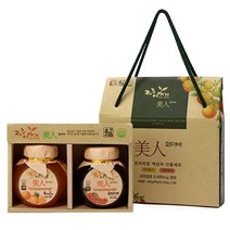 제주이야기 미인 화이바 꼬마 액상차 2종 선물세트, 한라봉차 200g + 오미자차 200g, 12세트