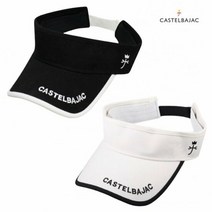 [까스텔바작]까스텔바작 여성 썬바이저 골프 코튼 썬캡 모자, 단품