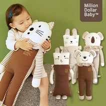 오가닉 애착 동물인형 쿨쿨 양면 바디필로우 [밀리언달러베이비], 동물 종류:양면 쿨쿨코&웅