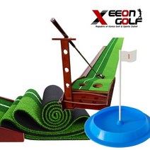 [퍼팅기본형] 원목 퍼팅매트+실리콘홀컵, 원목퍼팅매트+실리콘홀컵