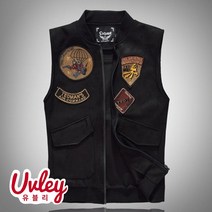 유블리 해외직수입 남성베스트 청조끼 흑청 레이어드 라이더조끼 특이한 오토바이 UV214222SB 트로프