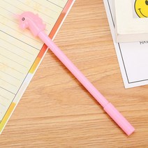 유니콘 디자인 볼펜 핑크 /중성볼펜 필기구 볼펜모음, 없음