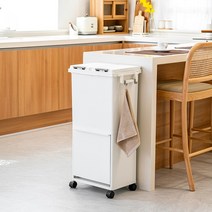 창신리빙 프랑코 원터치 스탠드 분리수거함 50L (비닐 포함), 블랙, 1개