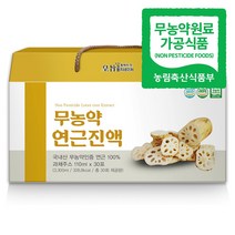 황지네이처 무농약인증 국내산 연근으로 만든 무농약 생연근진액 연근즙 110ml 60개