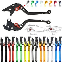 짧고 긴 가와사키 Z800 / E 버전 2013 2014 Z750 Z750S 모델이 아님 2007-2012 바이크 오토바이 CNC 브레이크 클러치 레버, [14] Short orange