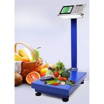 스탠드 전자정울 업소용 정육점 계량저울 야채가게, 300kg 검정색 문자 40x50