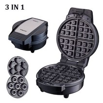 간식빵기계 물고기빵 쿠커 와플 스낵 전기 소형, CHINA, 3IN1 Maker, 220-240V + EU+3