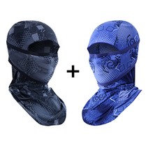 우경몰 ice 3D 입체 쿨 바라클라바 2pcs, 3D-도트-검정 2pcs