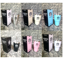 스타벅스 대용량 텀블러 몬스터 블랙 에디션 900ml, 핑크